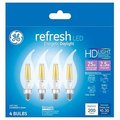 Current GE Lighting 240195 2.5W Candle Shape Daylight Light Color Clear Bulb - Pack of 4 240195